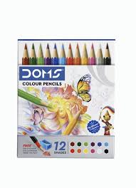 Doms Small Colour Pencils 12 Shades